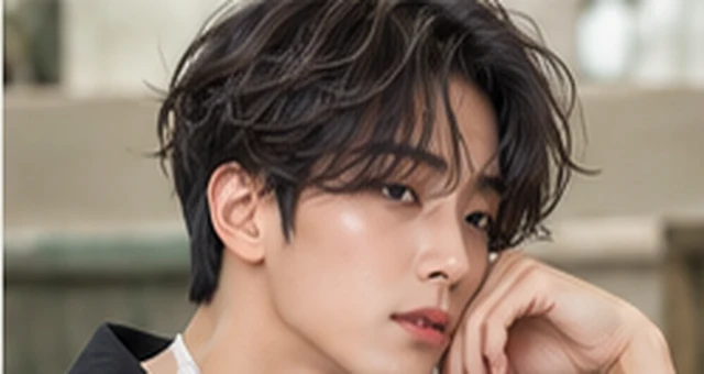 AI 스타일 참고 이미지: 남성 가르마펌