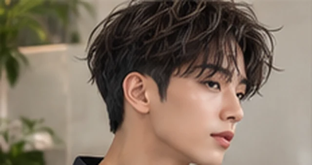 AI 스타일 참고 이미지: 남성 텍스처컷
